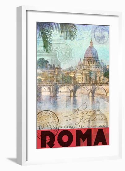 Rome, Saint Peter, Tiber River-Chris Vest-Framed Art Print