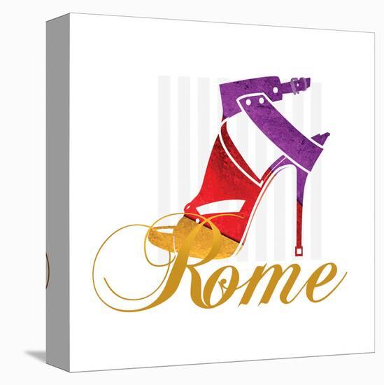 Rome Shoe-Elle Stewart-Stretched Canvas
