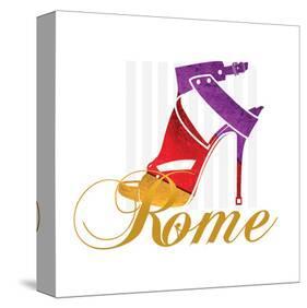 Rome Shoe-Elle Stewart-Stretched Canvas
