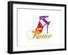 Rome Shoe-Elle Stewart-Framed Art Print