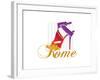 Rome Shoe-Elle Stewart-Framed Art Print