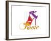 Rome Shoe-Elle Stewart-Framed Art Print