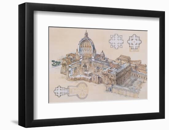 Rome, St. Peter's Basilica-L^ Derrien-Framed Art Print