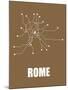 Rome Subway Map II-null-Mounted Art Print