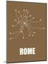 Rome Subway Map II-null-Mounted Art Print