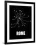 Rome Subway Map III-null-Framed Art Print