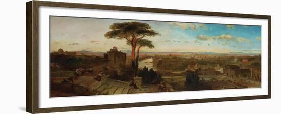 Rome, Sunset from the Convent of San Onofrio-David Roberts-Framed Giclee Print