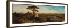 Rome, Sunset from the Convent of San Onofrio-David Roberts-Framed Giclee Print