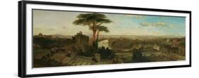 Rome, Sunset from the Convent of San Onofrio-David Roberts-Framed Giclee Print