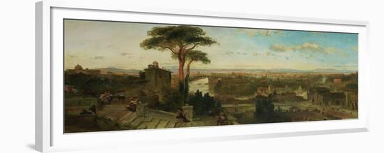 Rome, Sunset from the Convent of San Onofrio-David Roberts-Framed Giclee Print