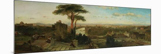 Rome, Sunset from the Convent of San Onofrio-David Roberts-Mounted Giclee Print