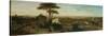 Rome, Sunset from the Convent of San Onofrio-David Roberts-Stretched Canvas