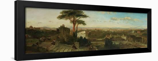 Rome, Sunset from the Convent of San Onofrio-David Roberts-Framed Giclee Print