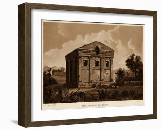 Rome, Temple Ridiculo-J Serra-Framed Art Print