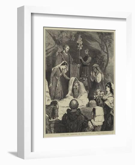 Rome, the Bambino in the Church of Ara Coeli-William III Bromley-Framed Giclee Print