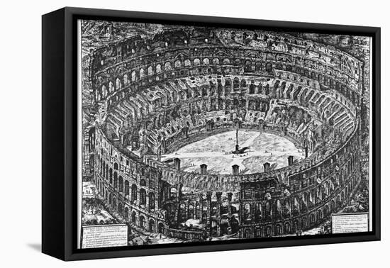 Rome, the Colosseum, C.1774-78-Giovanni Battista Piranesi-Framed Stretched Canvas