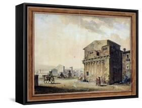 Rome. the House of Pontius Pilate, 1788-Thomas de Thomon-Framed Stretched Canvas