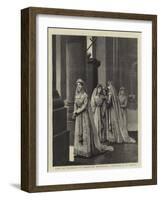 Rome, the Procession of Ammantate (Matrimonial Candidates) at St Peter'S-Arthur Hopkins-Framed Giclee Print