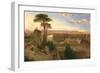 Rome, Twilight, View from the Convent of San Onofrio on Mount Janiculum, C.1853-55-David Roberts-Framed Giclee Print