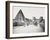 Rome: Via Ostiense Pyramid of Caius Cestius and Porta San Paolo, 1860-Gioacchino Altobelli-Framed Photographic Print