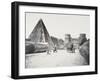 Rome: Via Ostiense Pyramid of Caius Cestius and Porta San Paolo, 1860-Gioacchino Altobelli-Framed Photographic Print