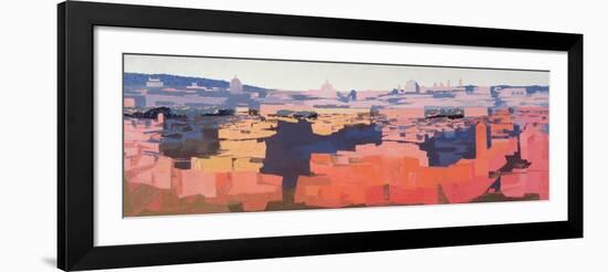 Rome, View from the Spanish Academy on the Gianicolo, Sunset, 1968-Izabella Godlewska de Aranda-Framed Giclee Print