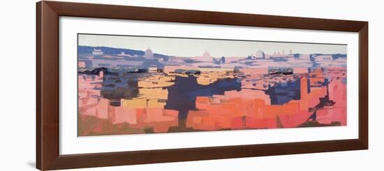 Rome, View from the Spanish Academy on the Gianicolo, Sunset, 1968-Izabella Godlewska de Aranda-Framed Giclee Print