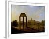 Rome: View of the Forum Looking Towards the Capitol, 1819-Gaspare Gabrielli-Framed Giclee Print