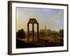 Rome: View of the Forum Looking Towards the Capitol, 1819-Gaspare Gabrielli-Framed Giclee Print