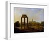 Rome: View of the Forum Looking Towards the Capitol, 1819-Gaspare Gabrielli-Framed Giclee Print