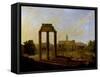 Rome: View of the Forum Looking Towards the Capitol, 1819-Gaspare Gabrielli-Framed Stretched Canvas