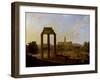 Rome: View of the Forum Looking Towards the Capitol, 1819-Gaspare Gabrielli-Framed Giclee Print