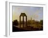 Rome: View of the Forum Looking Towards the Capitol, 1819-Gaspare Gabrielli-Framed Giclee Print