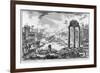 Rome, View of the Roman Forum, C.1774-78-Giovanni Battista Piranesi-Framed Giclee Print