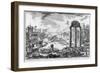 Rome, View of the Roman Forum, C.1774-78-Giovanni Battista Piranesi-Framed Giclee Print