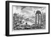 Rome, View of the Roman Forum, C.1774-78-Giovanni Battista Piranesi-Framed Giclee Print