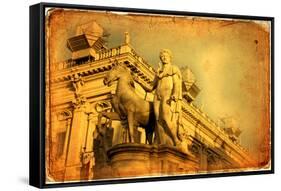 Rome-lachris77-Framed Stretched Canvas