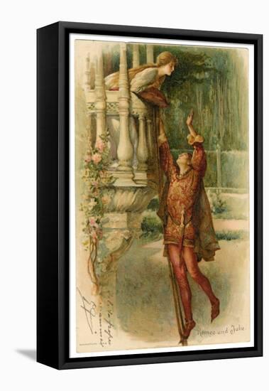 Romeo and Juliet, Act II Scene II: The Famous Balcony Scene-null-Framed Stretched Canvas