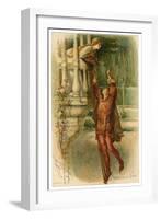 Romeo and Juliet, Act II Scene II: The Famous Balcony Scene-null-Framed Art Print