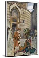 Romeo and Juliet, Act III Scene I, The Death of Mercutio Romeo's Friend-Edwin Austin Abbey-Mounted Photographic Print