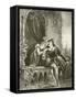 Romeo and Juliet. Act III-Scene V-Felix Octavius Carr Darley-Framed Stretched Canvas