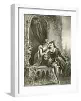 Romeo and Juliet. Act III-Scene V-Felix Octavius Carr Darley-Framed Giclee Print