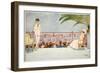 Romeo and Juliet-Balcony Scene at Shepheard's Hotel, Cairo, from 'The Light Side of Egypt', 1908-Lance Thackeray-Framed Giclee Print