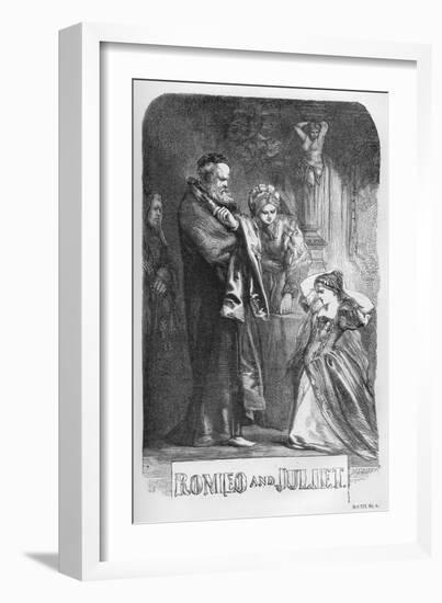 Romeo and Juliet by William Shakaespeare-John Gilbert-Framed Giclee Print