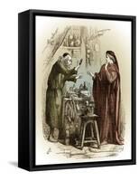 Romeo and Juliet by William Shakespeare-John Gilbert-Framed Stretched Canvas