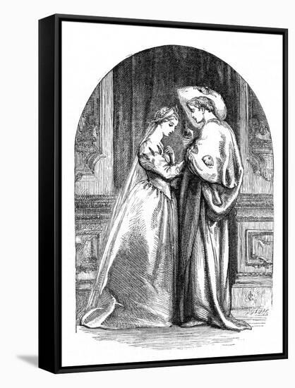 Romeo and Juliet by William Shakespeare-John Gilbert-Framed Stretched Canvas