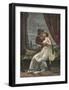 Romeo and Juliet, c. 1895 (woodcut)-Georg Papperitz-Framed Giclee Print