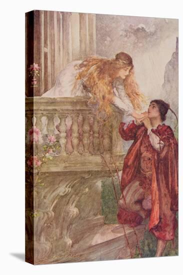 Romeo and Juliet from 'Children's Stories from Shakespeare' by Edith Nesbit (1858-1924) Pub. by…-John Henry Frederick Bacon-Stretched Canvas