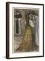 Romeo and Juliet in Embrace at Frair Lawrence's Cell-Arthur Rackham-Framed Art Print