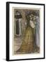 Romeo and Juliet in Embrace at Frair Lawrence's Cell-Arthur Rackham-Framed Art Print